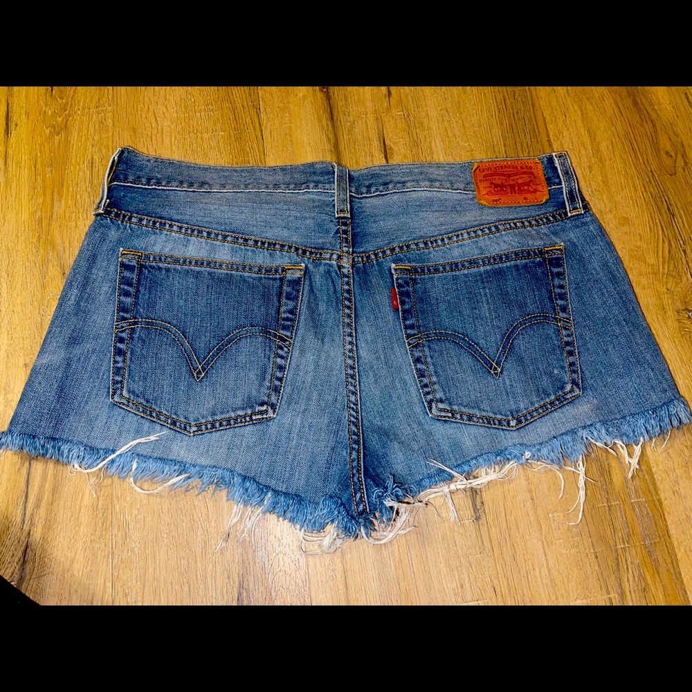 Levi button fly shorts